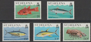 Святая Елена, 1985, Рыбы, 5 марок
